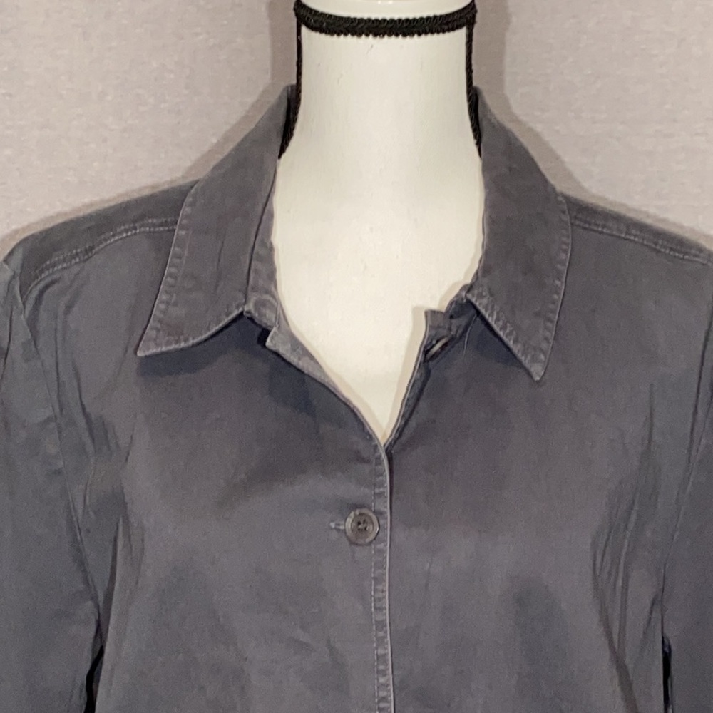 Eileen Fisher Utility Cargo Jacket Shacket Shirt Button Front XL - Picture 3 of 9